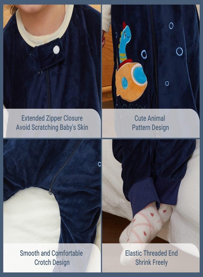 MICHLEY Kids Sleeveless Zipper Sleeping Bag, Autumn Winter Sleeping Sack Polyester Wearable Blankets for Boy Girl, Dragon, L - Image 4